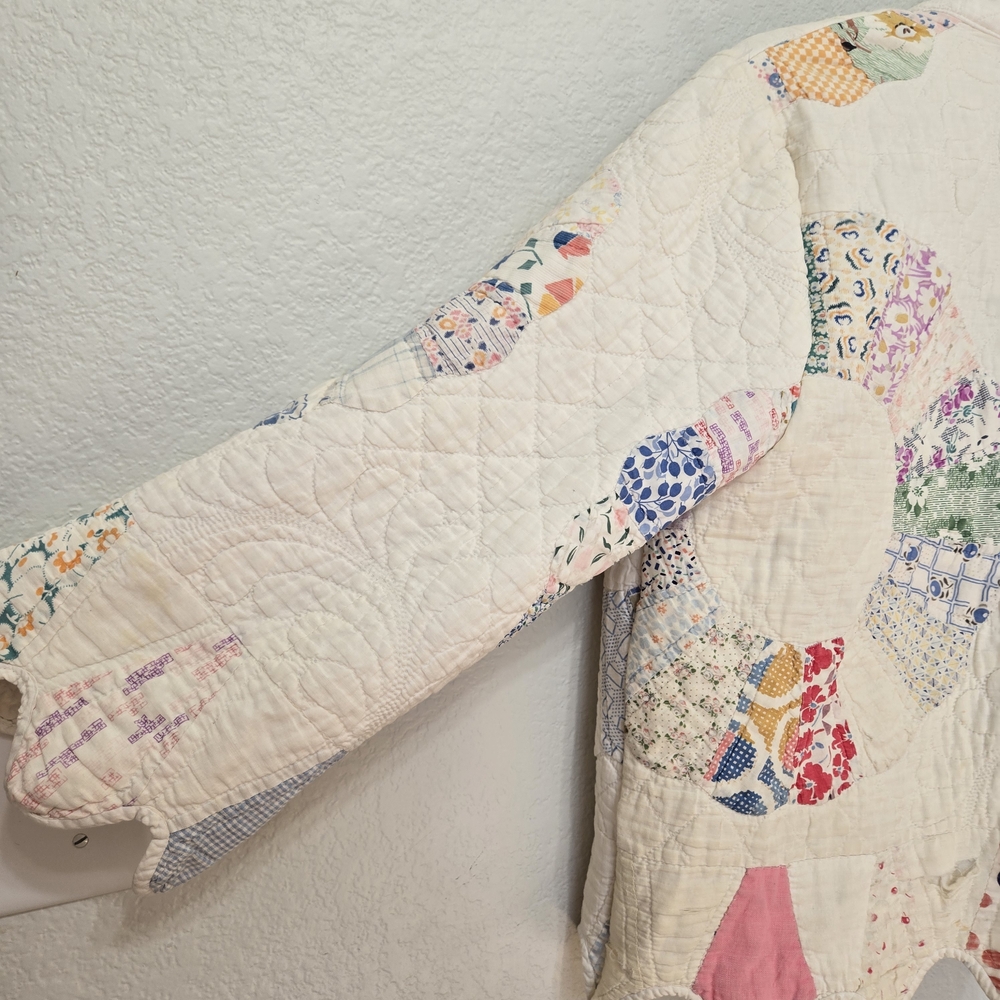 Kit Custom Vintage Quilt Patchwork Jacket Size M - image 8